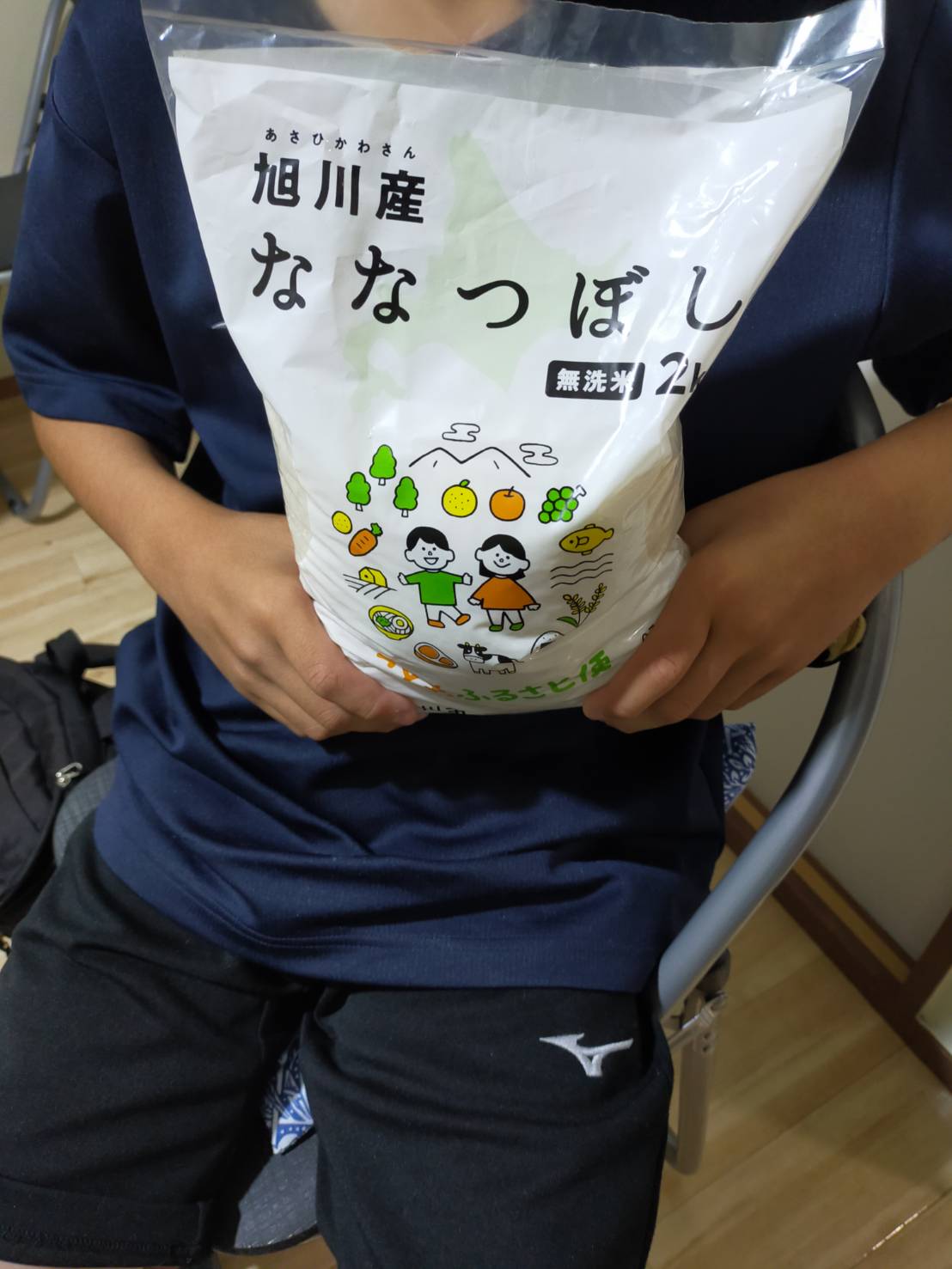北新子ども食堂への食材寄付の様子